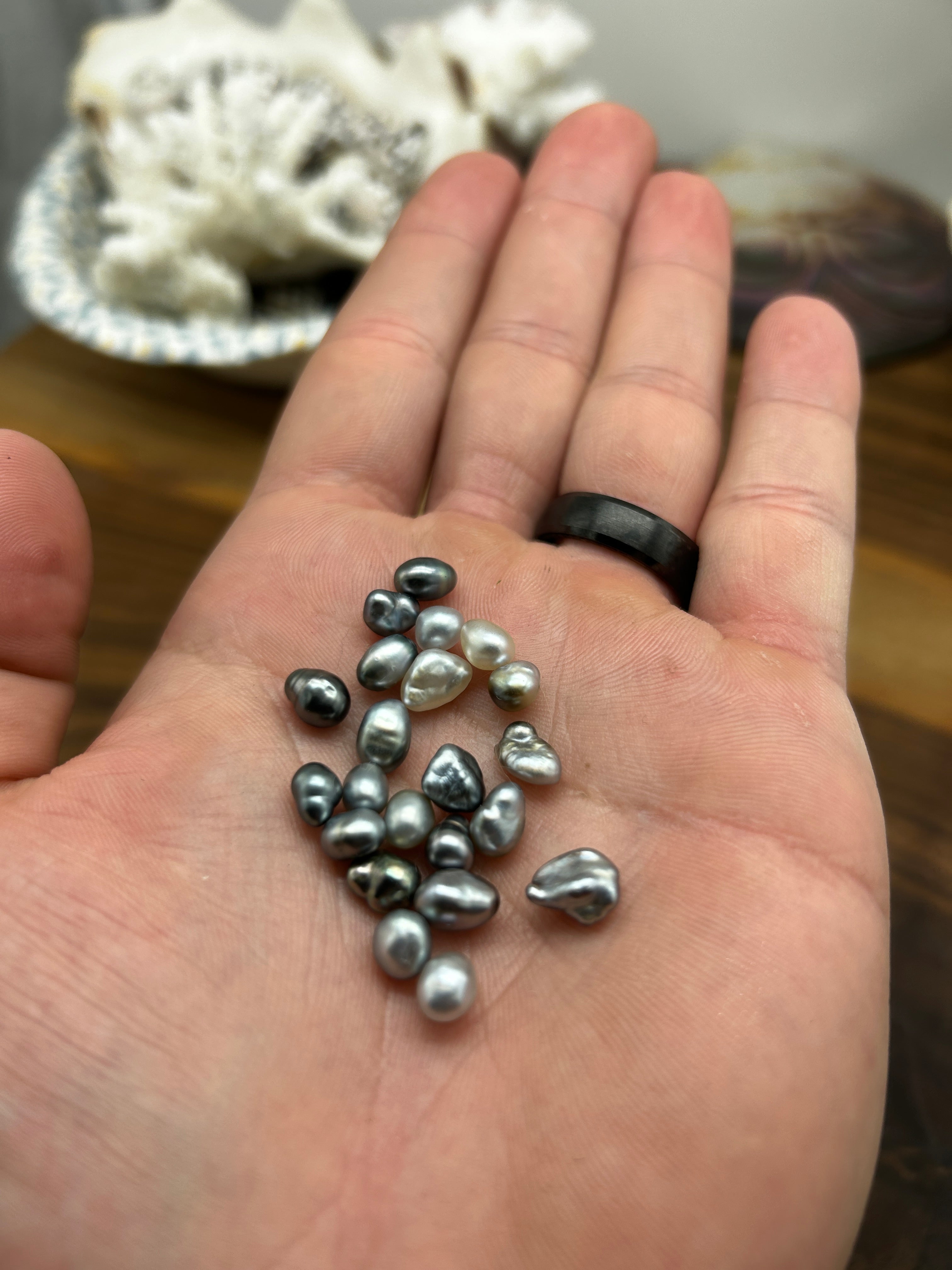 Tahitian Keshi Pearls