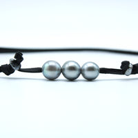 Atoll Select Silver Baroque Trio Necklace