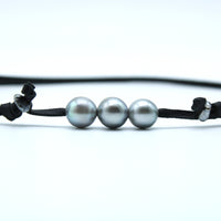 Atoll Select Silver Baroque Trio Necklace