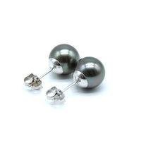 8.5mm Stud Earrings on 14K White Gold
