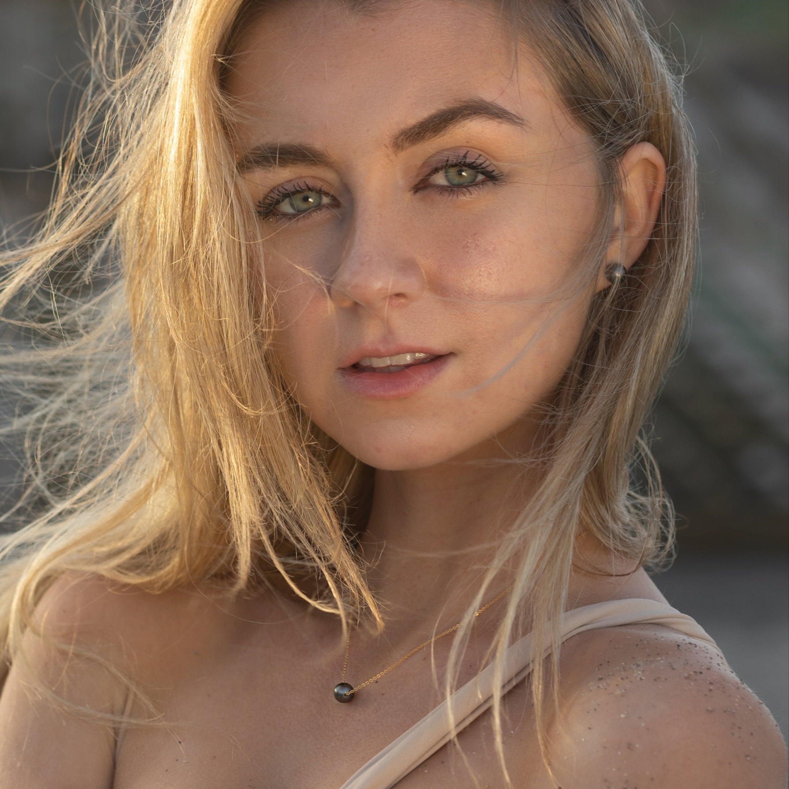 Floating Tahitian Pearl Necklace