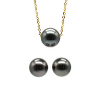 Floating Necklace & Stud Earring Bundle