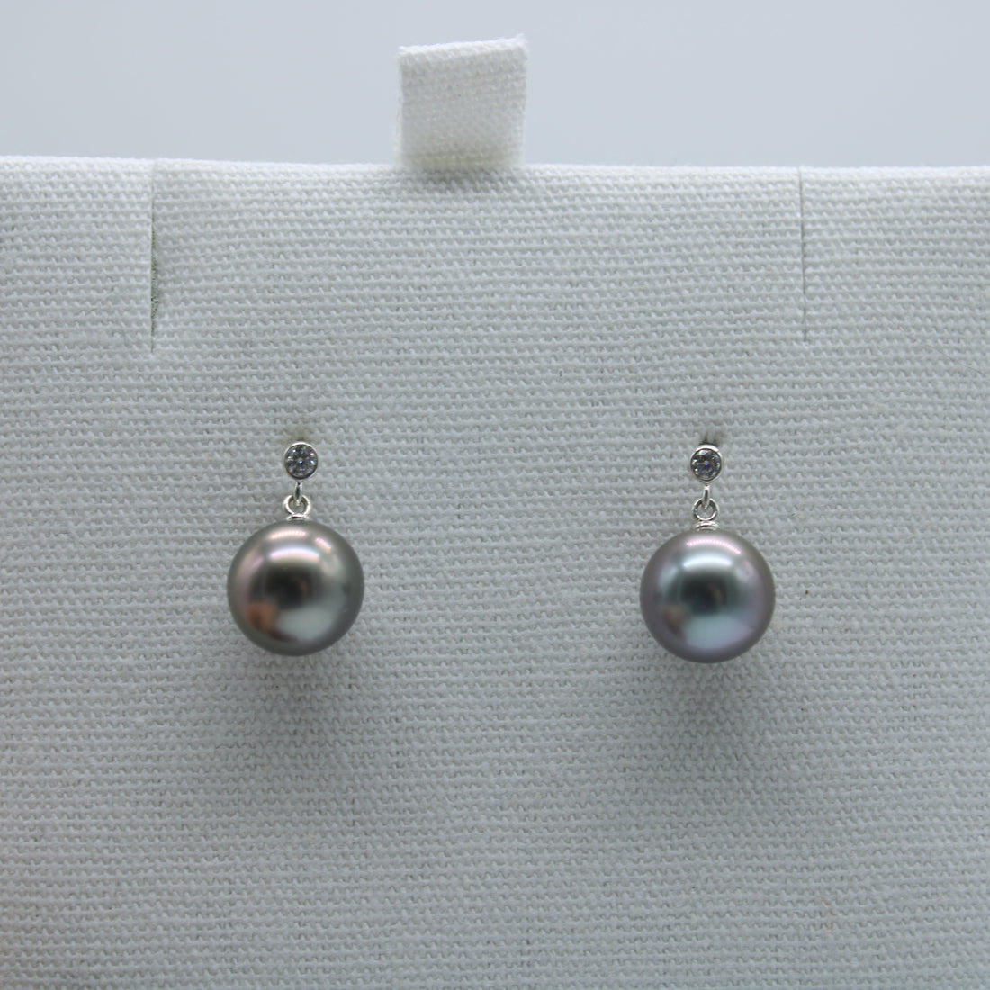 Halo Earrings on Sterling Silver with Moissanite