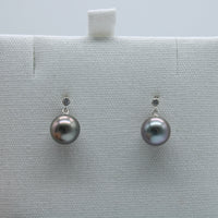 Halo Earrings on Sterling Silver with Moissanite