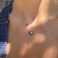 Floating Tahitian Pearl Necklace