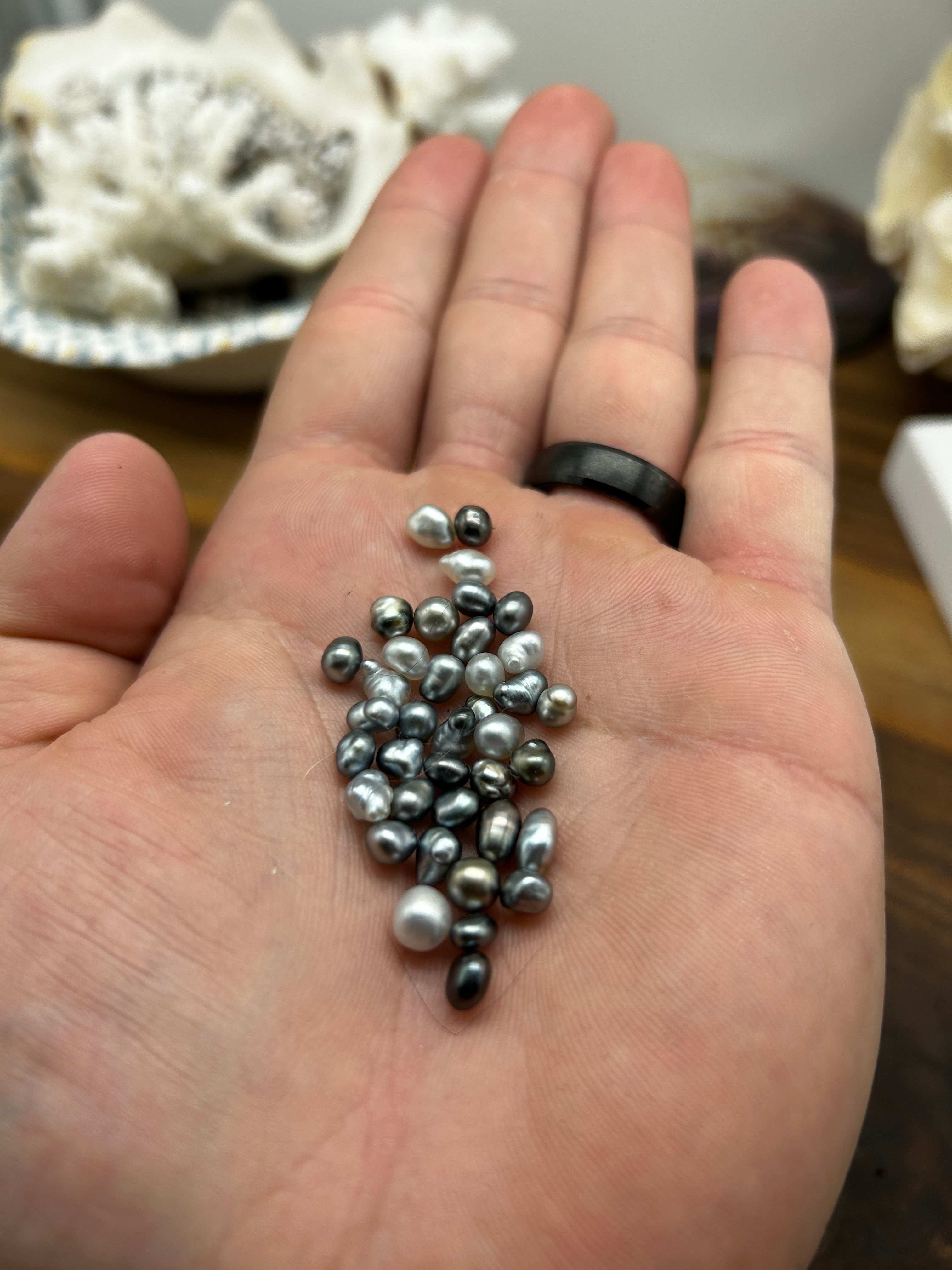 Tahitian Keshi Pearls