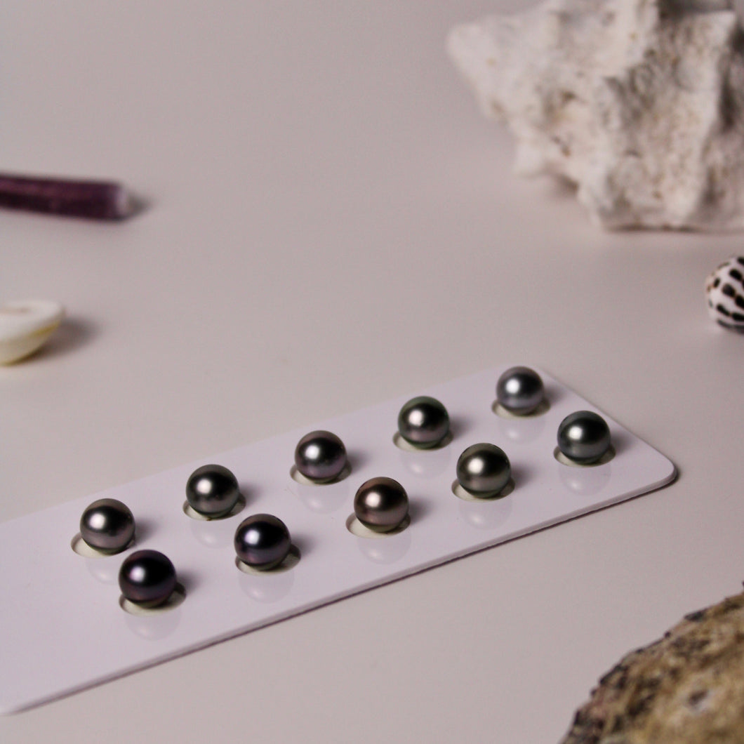 8mm AAA Tahitian Black Pearls