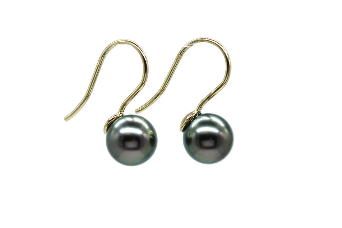 French Hook Earrings on 14K Yellow Gold