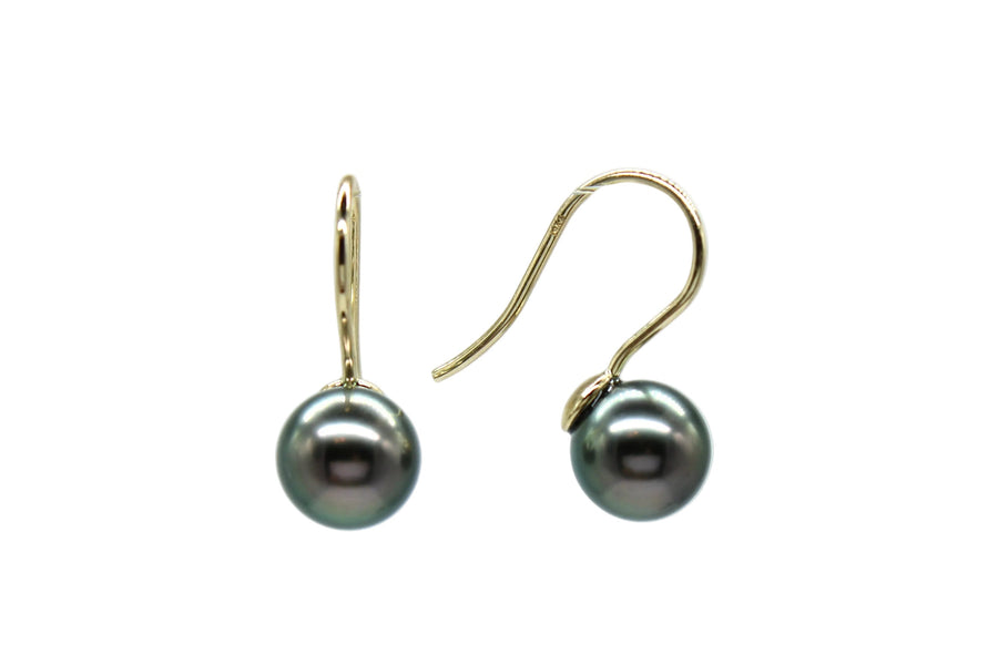 French Hook Earrings on 14K Yellow Gold