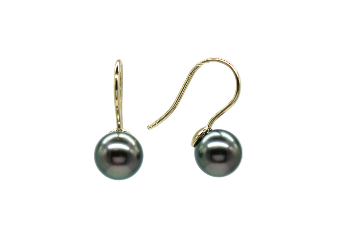 French Hook Earrings on 14K Yellow Gold