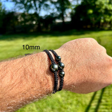 Load image into Gallery viewer, Hand-Braided Tahitian Pearl Bracelet - Unisex
