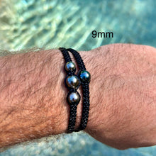 Load image into Gallery viewer, Hand-Braided Tahitian Pearl Bracelet - Unisex
