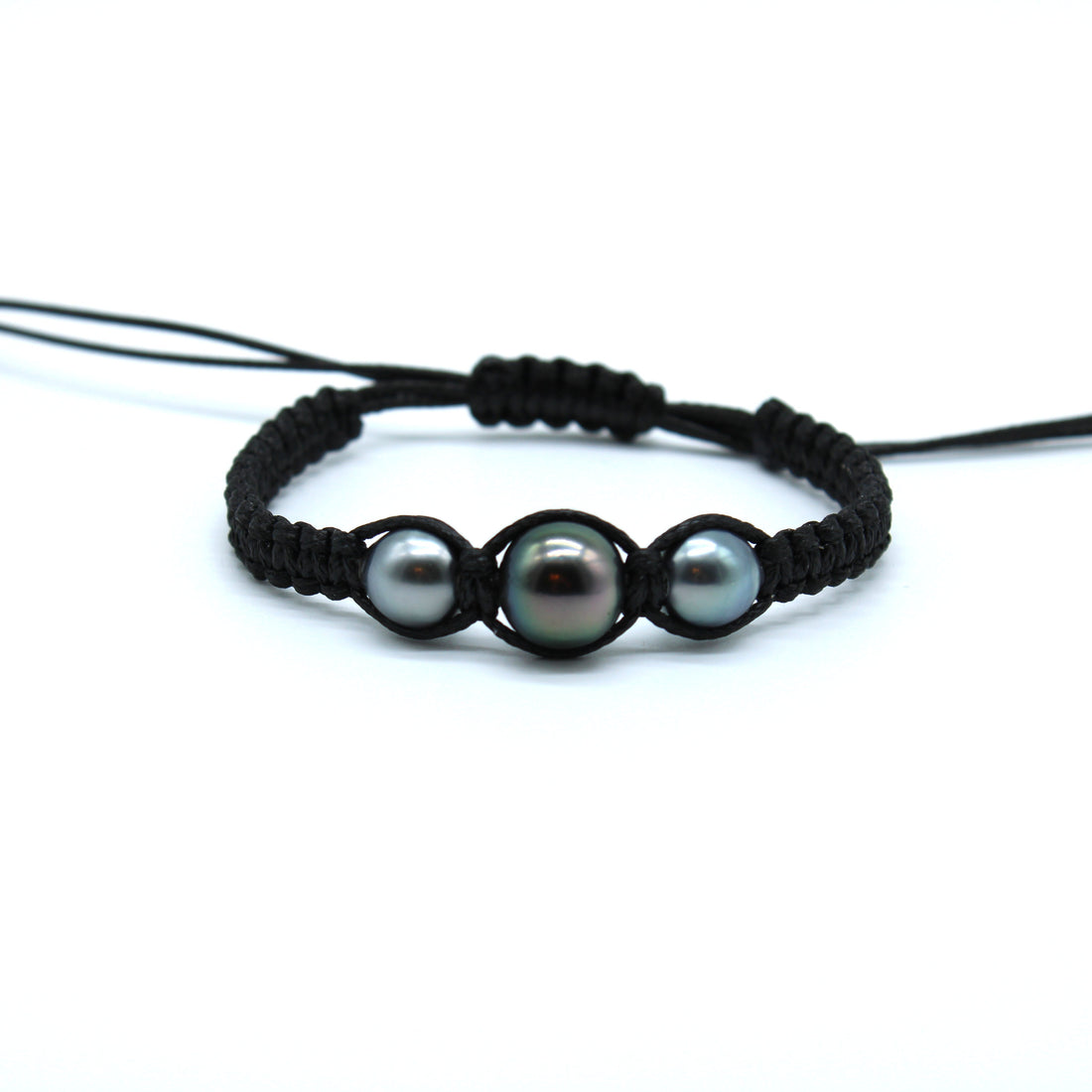 Takaroa Select Peacock & Silver Trio Bracelet