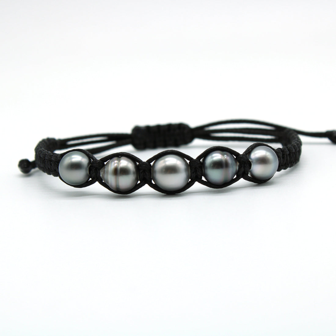 Takaroa Select Silver Five Pearl Bracelet