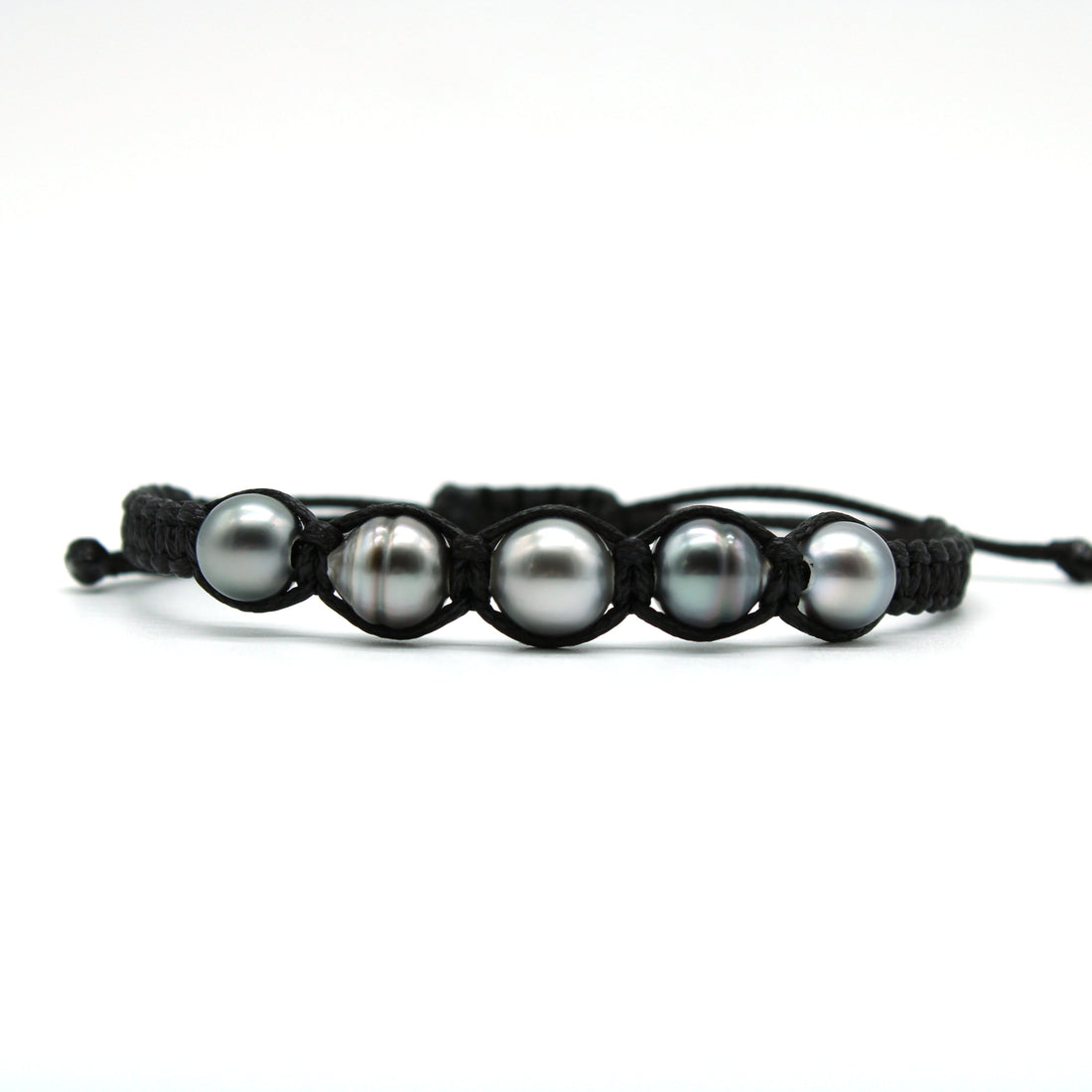 Takaroa Select Silver Five Pearl Bracelet