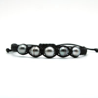 Takaroa Select Silver Five Pearl Bracelet