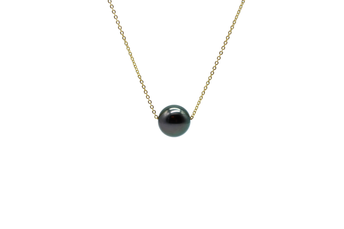 Select 10.1mm Floating Tahitian Pearl Necklace