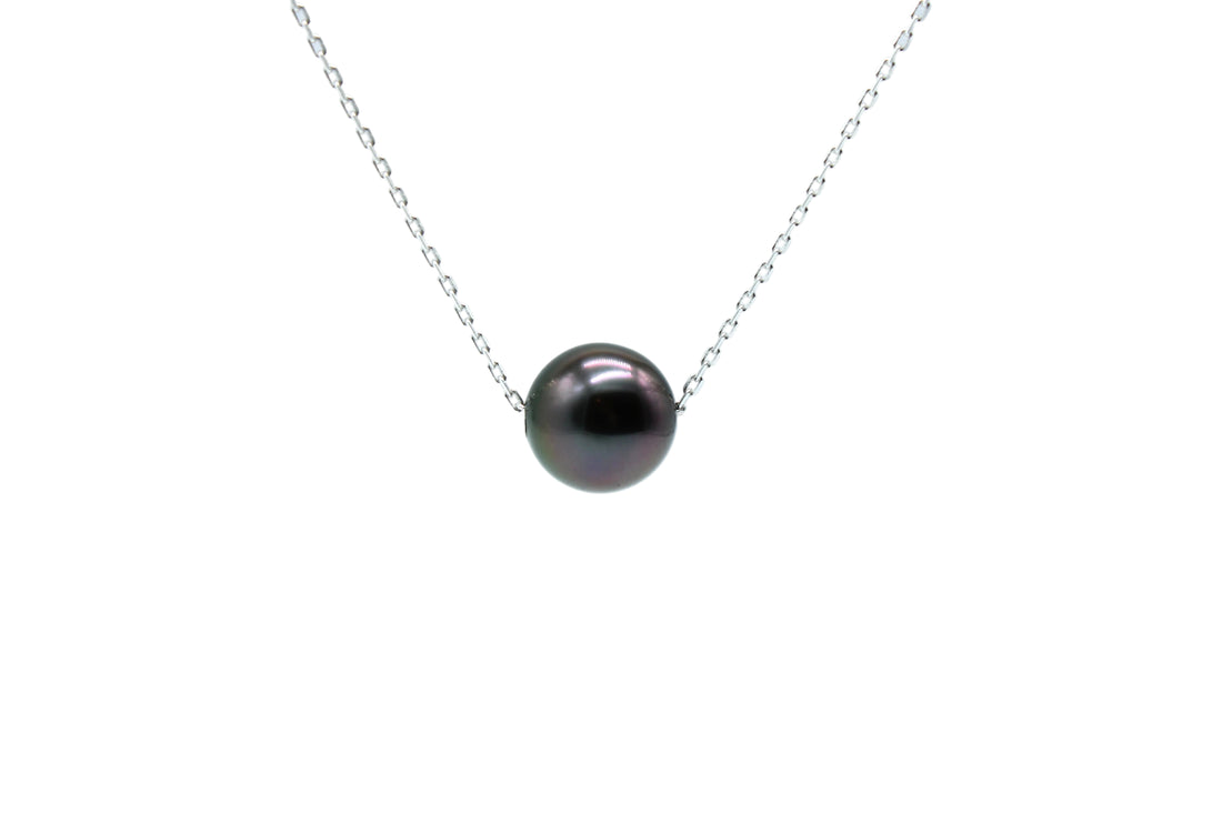 Select 9.6mm Floating Tahitian Pearl Necklace