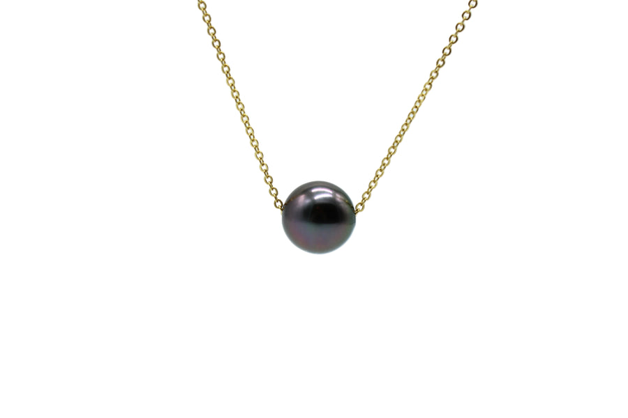 Select 9.6mm Floating Tahitian Pearl Necklace