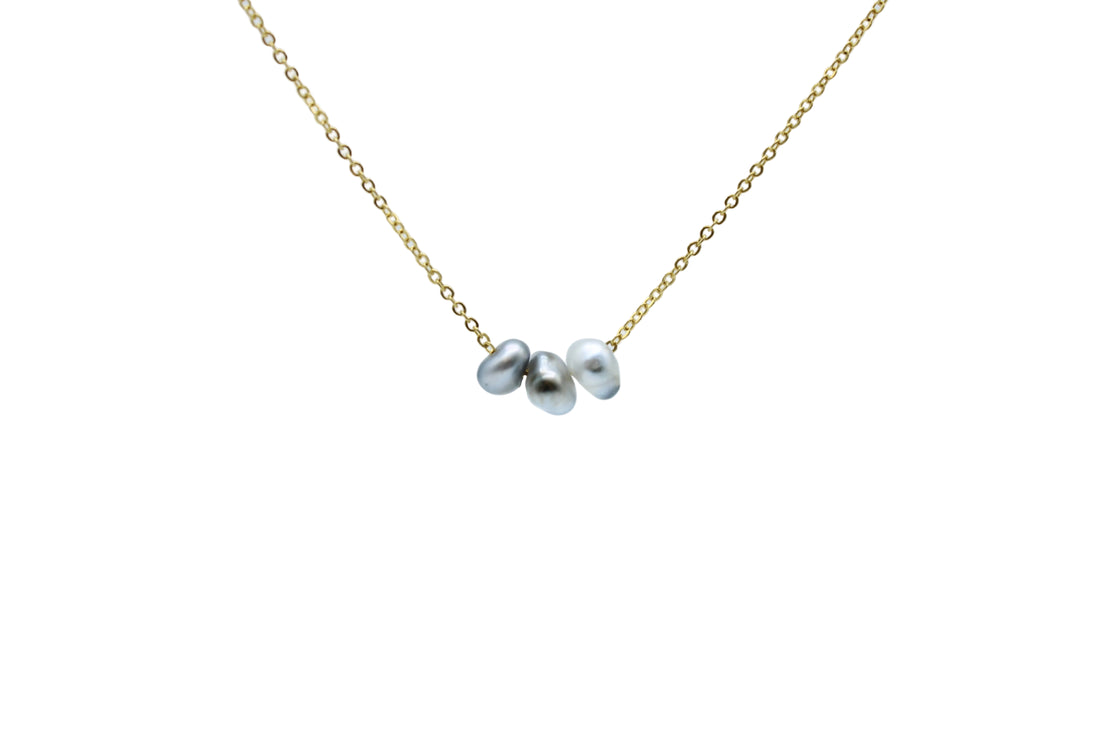 Floating Keshi Necklace