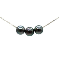 Select Floating 7mm Blue Green Trio Necklace