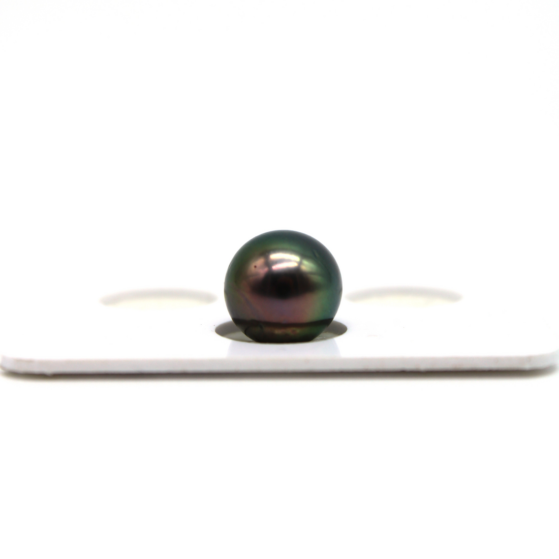 Peacock Tahitian pearl — Floating Tahitian Pearl Necklace color option