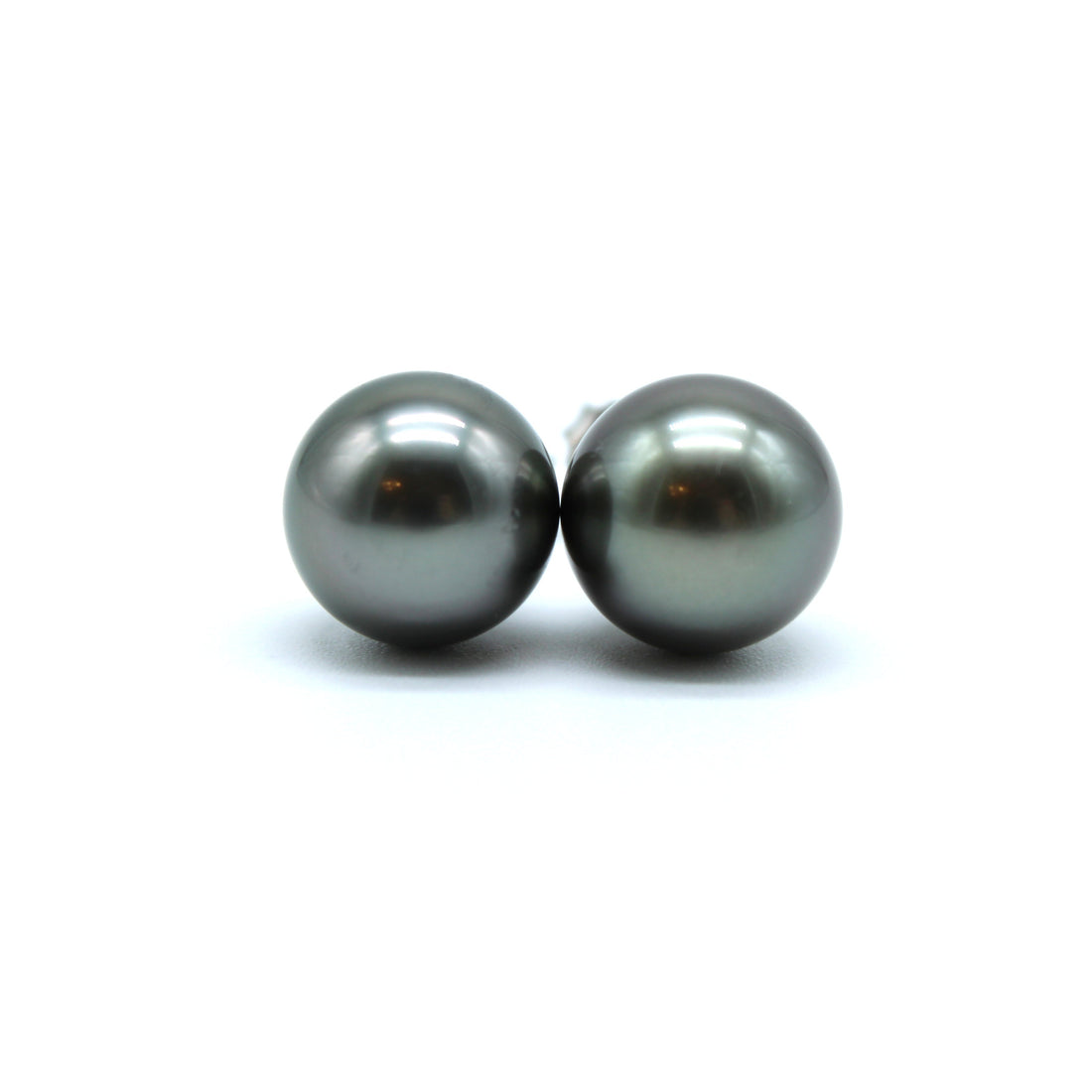 8.5mm Stud Earrings on 14K White Gold