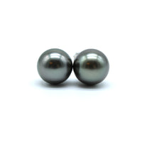 8.5mm Stud Earrings on 14K White Gold
