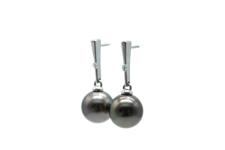 Madeline Earrings on 14K White Gold